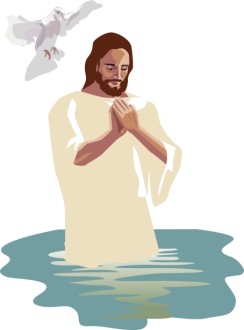 Jesus Praying in the River Jordan