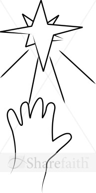 Tiny Hand Reaching for Stars Line art