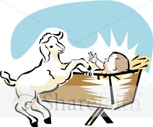 Baby Jesus with Goat
