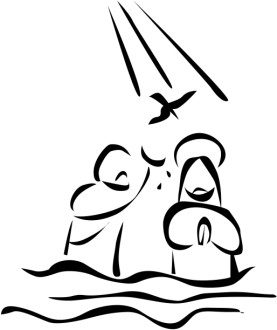 Jesus is Baptized in the River and is Visited by the Holy Spirit