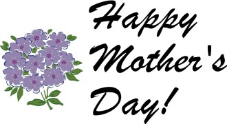 Happy Mother's Day with purple Bouquet