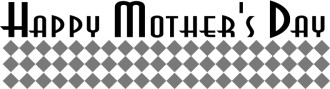 Happy Mother's Day Menu Header