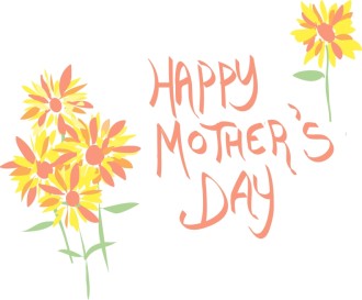 Cute Colorful Flowers Mothers Day Wish