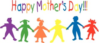 Colorful Kids Mohter's Day Wishes