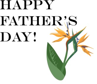 Happy Father's Day with Bird of Paradise