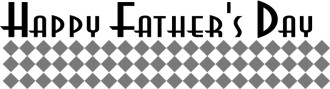 Happy Father's Day Menu Header