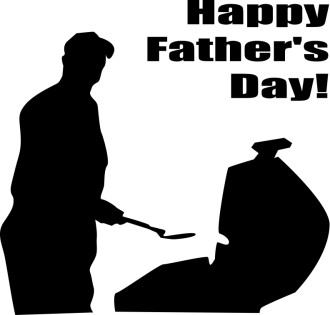Grilling Father Silhouette