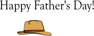 Hapy Father's Day with Hat