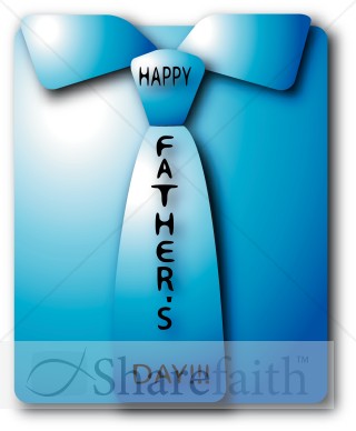 Happy Father's Day folded Shirt and Tie