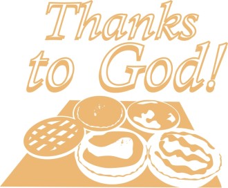 Thanks to GOd with pies