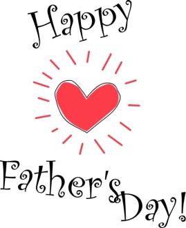 Father's Day Shining Heart