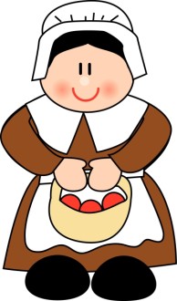 Cute Pilgrim Woman