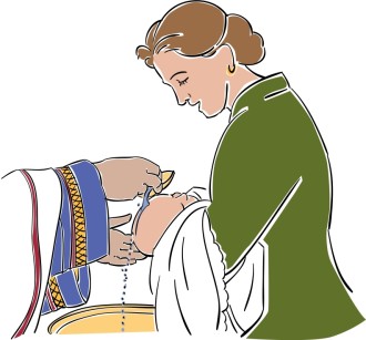 Infant Baptism Clipart