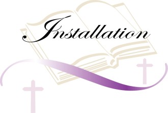 Installation with Bible and Crosses