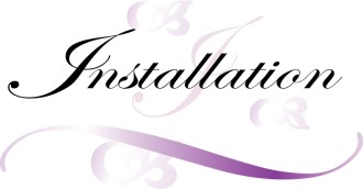 Installation Script with Purple Swirls