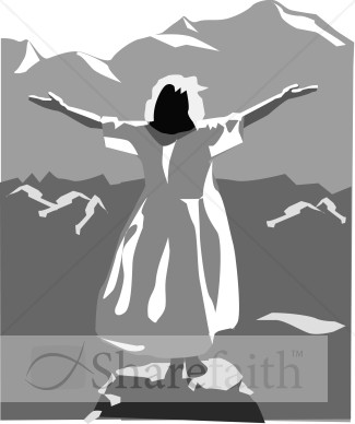Black and White Praise Scene