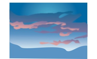 Blue Sky and Sunset