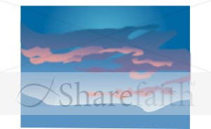 Blue Sky and Sunset