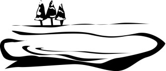 Lake and trees Motif