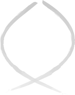 Vertical Brushstroke Fish Symbol