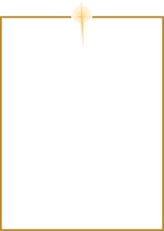 Simple Gold Frame with Cross