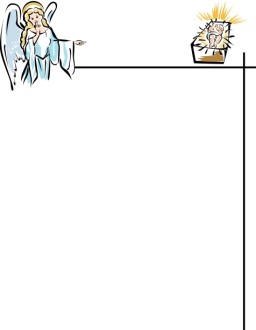 Angel and Baby Jesus Page Frame