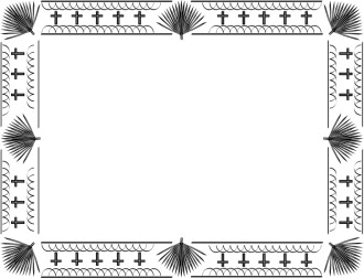 Horizontal Easter Bulletin Border 