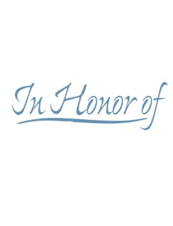 Banner Label In Honor Of