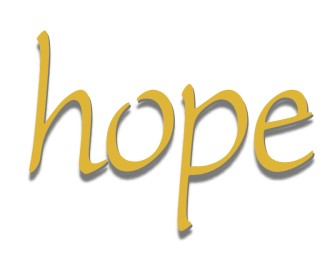 Gold Hope with Drop Shadow