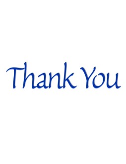 Simple Blue Thank You