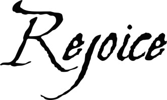 Rejoice Christian Word Art