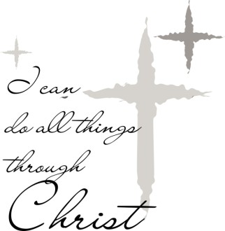 I Can Do All Things Through Christ with Silver Stars