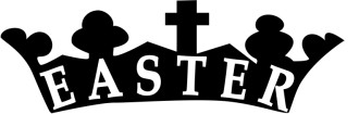 Black and White Easter Crown