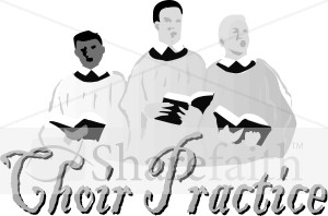 Choir Practice in Robes