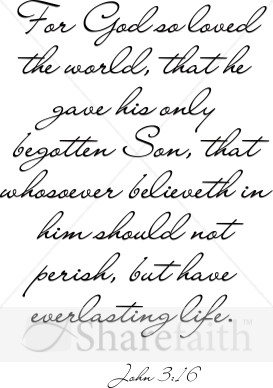 Elegant Script John 3:16