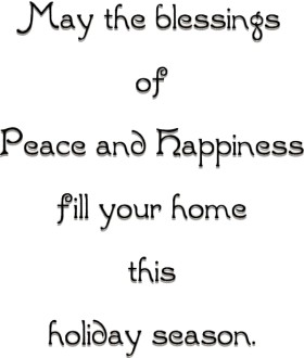 Blessings of Peace and Happiness Greeting