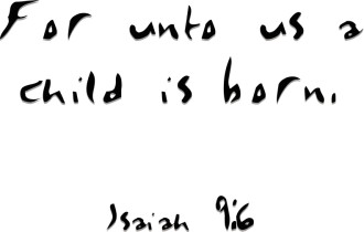 For Unto Us a Child Is Born