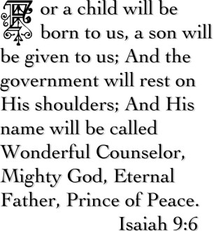 For a Child Will Be Born To Us