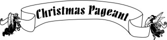 Christmas Pageant Banner Carried by Angels