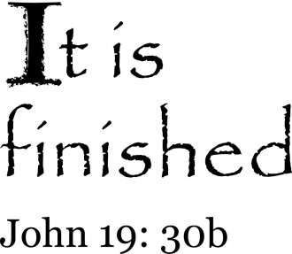 John 19:30b Rugged Script