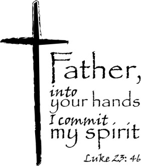 Luke 23:46 with Cross