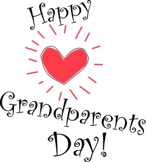 Happy Grandparent's Day with Shining Heart