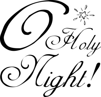 Black and White Holy Night and Star