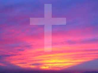 Sunset with Cross