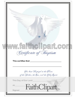 baptism certificate template free