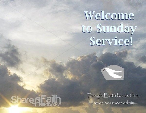 Sunday Service Program Sunrise Welcome