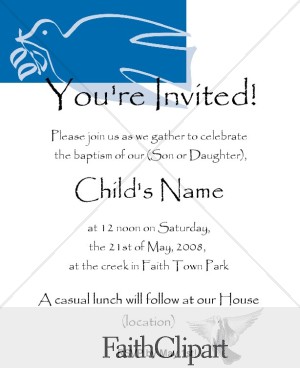 free baptism invitation