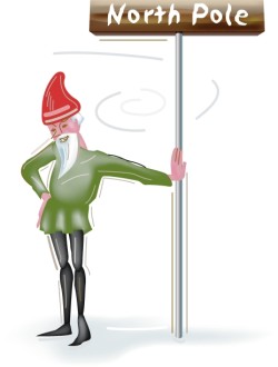 Elf at North Pole