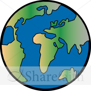outline of globe