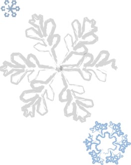 Brushstroke Snowflake Details